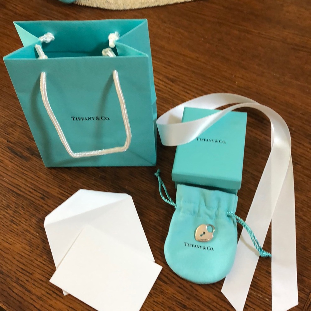 Tiffany and co sterling silver heart lock charm ( new )